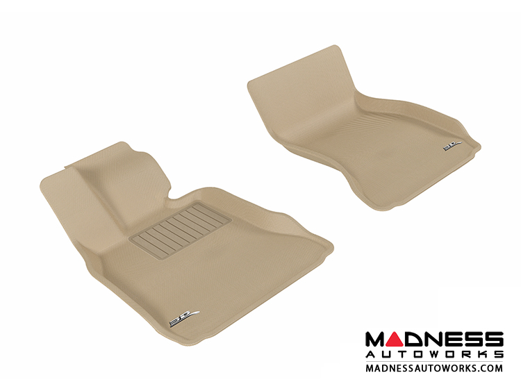 BMW 7 Series (F01)/ LI (F02) (F04) Floor Mats (Set of 2) - Front - Tan by 3D MAXpider